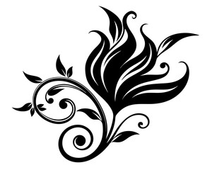 Flourish Vector & SVG | Elegant Decorative Vector for Invitations, Monograms, Frames & Ornamental Design