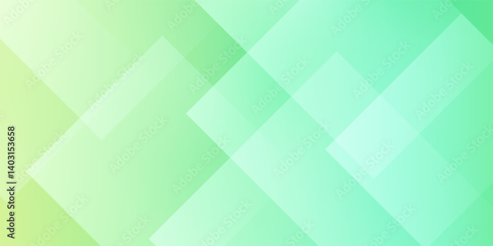 Poster green vector abstract background with simple geometric shapes
