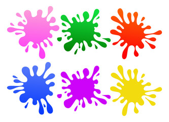 Abstract Multicolor Splash Art Illustration Pack