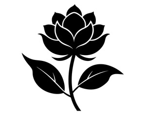 Flower Vector & SVG | Beautiful Floral Silhouette for Crafts, Invitations, Decor & DIY Projects