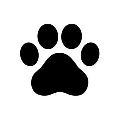 Black animal paw