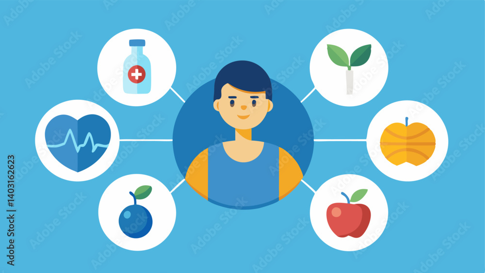 Poster personalized health insights an infographic showing personalized health tips derived from dna test r