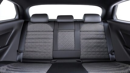 Black seats car interior