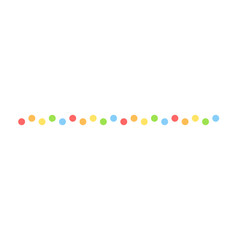 Abstract colorful border. Vector design elements 