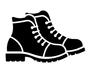 Hiking Boots Silhouette Vector & SVG, Hiking Boots Vector Design