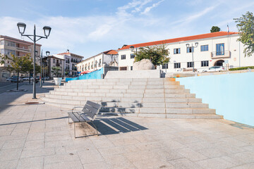 Fototapeta premium Largo do Arrabalde square in Vinhais, northern region, Trás-os-Montes, district of Bragança, Portugal