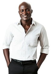 Fototapeta premium PNG Confident man shirt background sleeve.