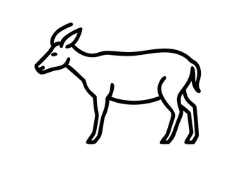 serow. animal icon.
