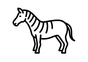Fototapeta premium zebra. animal icon.