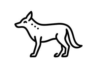 Obraz premium jackal. animal icon.