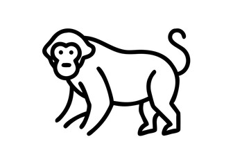 orangutan. animal icon
