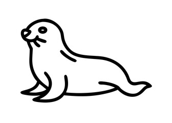 Obraz premium fur seal. animal icon