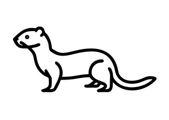 Fototapeta premium weasel. animal icon