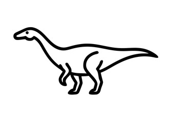Fototapeta premium titanosaurus . dinosaur icon