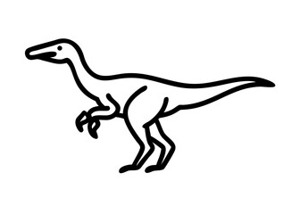 Fototapeta premium troodon. dinosaur icon