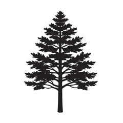 Obraz premium Larch tree silhouette for alpine nature projects