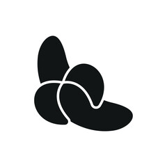 Banana icon represents tropical fruit, healthy snacking, and natural energy for everyday nutrition.