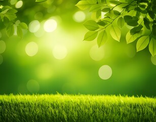 Obraz premium natural green blurred background