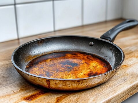 Burnt Food Pan: Stubborn Stains & Greasy Residue