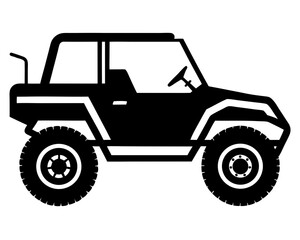 UTV Car Silhouette Vector & SVG, UTV Car Vector Logo