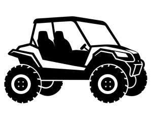 UTV Car Silhouette Vector & SVG, UTV Car Vector Logo