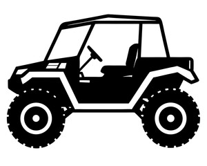 UTV Car Silhouette Vector & SVG, UTV Car Vector Logo