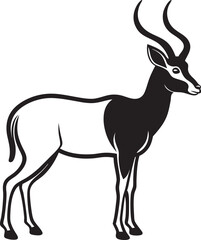 Obraz premium majestic-antelope-silhouette--the-art-of-nature-s4.eps