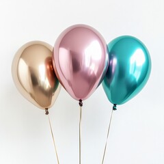 Celebratory event with shiny balloons indoor party setting colorful decorations joyful atmosphere close-up view fun and festivity