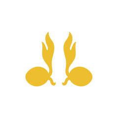 Coconut bud icon vector illustration