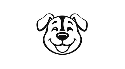 Fototapeta premium friendly and fun dog logo