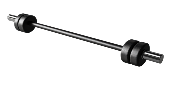Barbell Power: A close-up shot of a barbell, a symbol of strength and fitness, ready to empower a dedication to physical wellness.