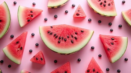 watermelon isolated on white background. slice, triangle