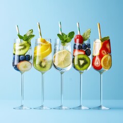 Five Refreshing Fruit-Infused Drinks with Garnishes