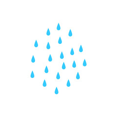 Rain water drops icon
