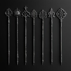 Ornate Cocktail Stirrers: A Gigapixel Collection