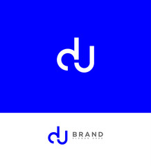 Modern DU, UD Logo Design Branding Identity Template