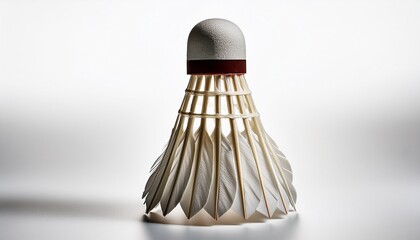 badminton shuttlecock isolated on white