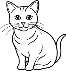 vector illustration of a cat