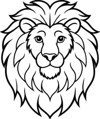 Fototapeta premium lion vector illustration