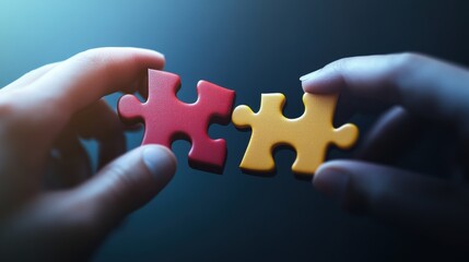 Puzzle. Business strategy, success solution, jigsaw games symbol. Idea metaphor. Creative idea, connection, challenge, partnership, teamwork, match