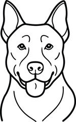 vector illustration of a dog
