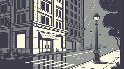street in the city