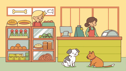 Fototapeta premium boy and dog