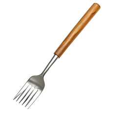 Stainless Steel Garden Fork on transparent background