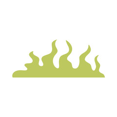 Bad smelling green smoke cloud