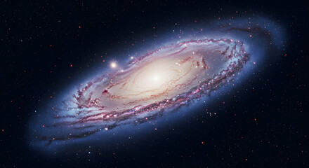 Obraz premium Spiral Galaxy In Deep Space