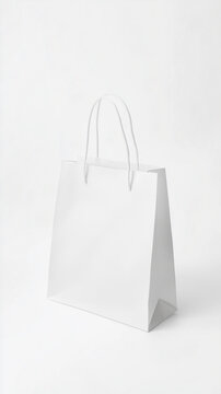Pastel Paper Shopping Bags for Branding and Packaging Mockup