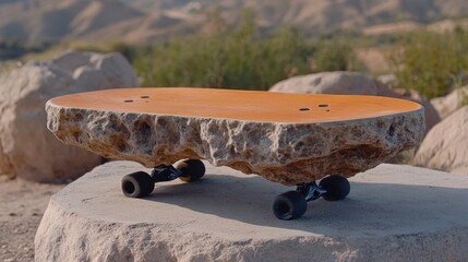 Unique Stone Skateboard: A Masterpiece of Art and Sport