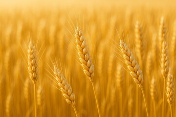 Fototapeta premium Golden Wheat Field Agriculture Crop Harvest Season