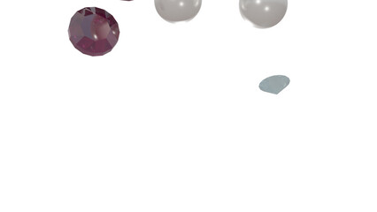 Jewelry gems rain